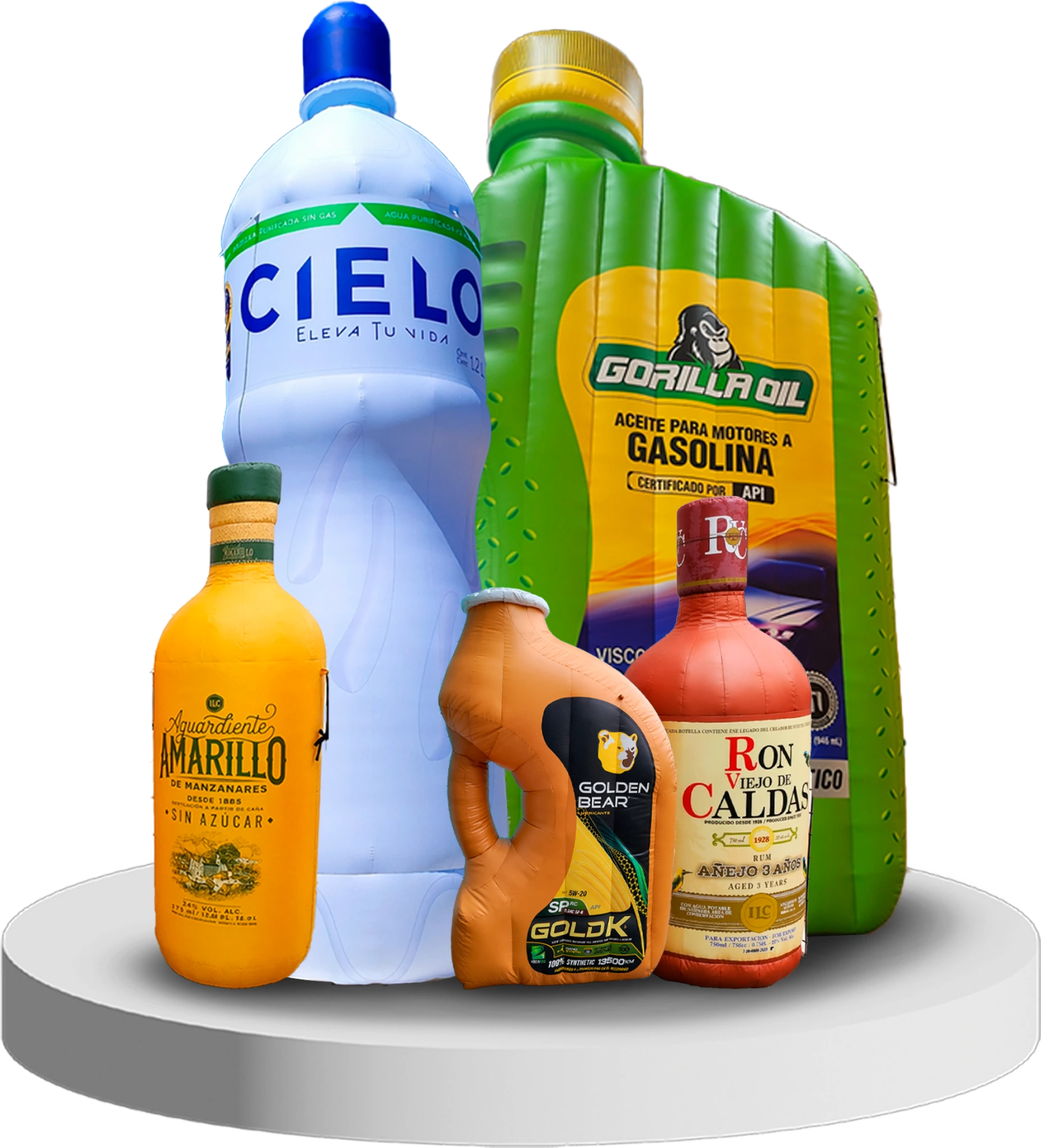 Réplicas inflables personalizadas